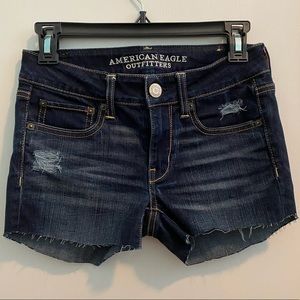 AEO Dark Wash Denim Shorts | Size 2